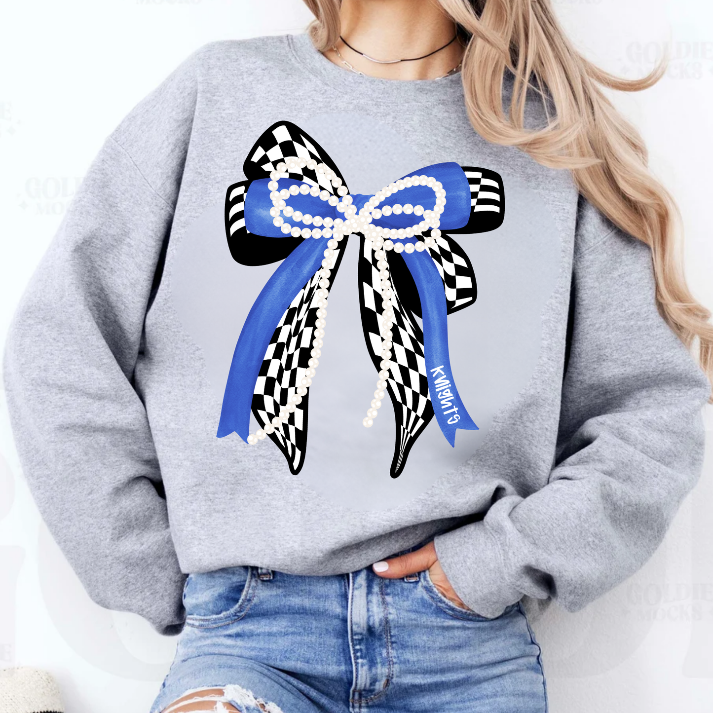 Knights Checkered Bow