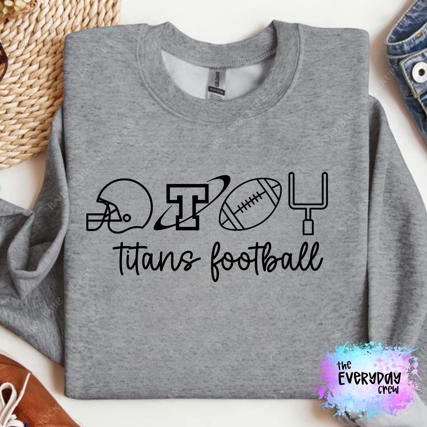 Titans Football Outline