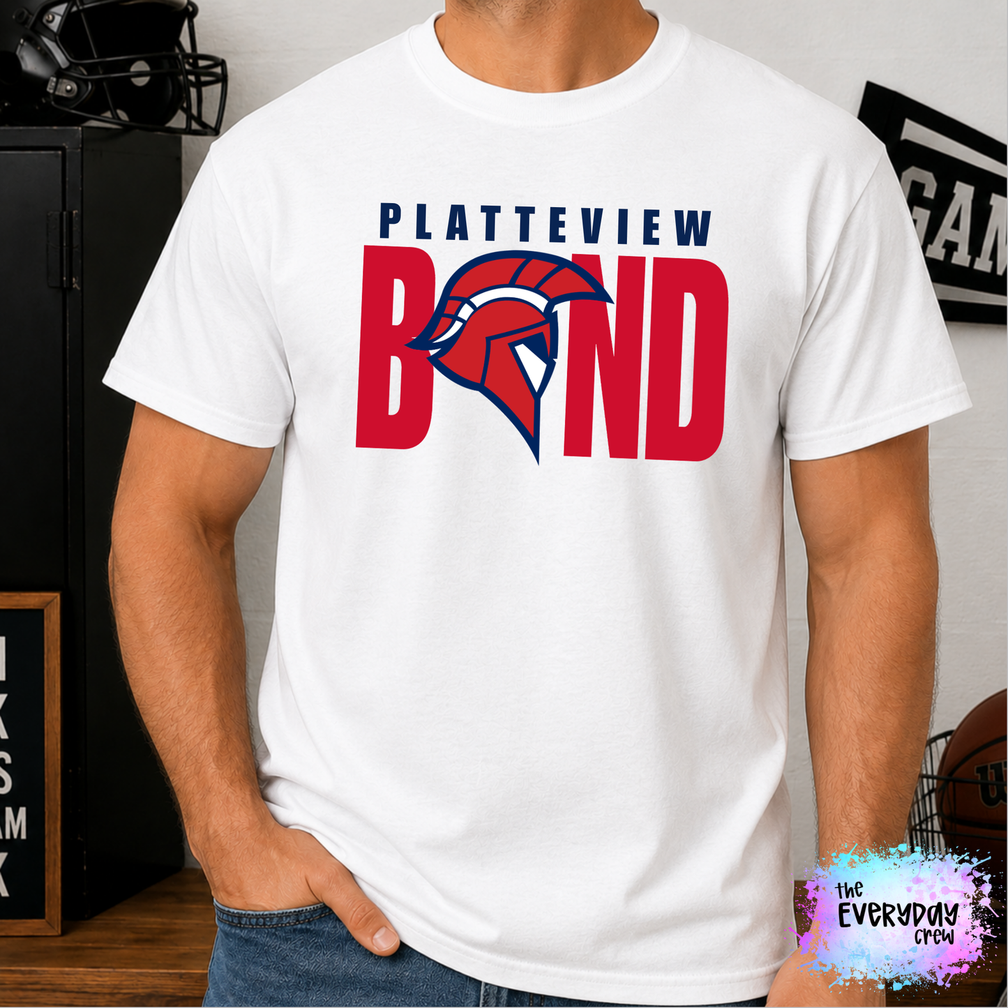 Platteview Band Trojan Head