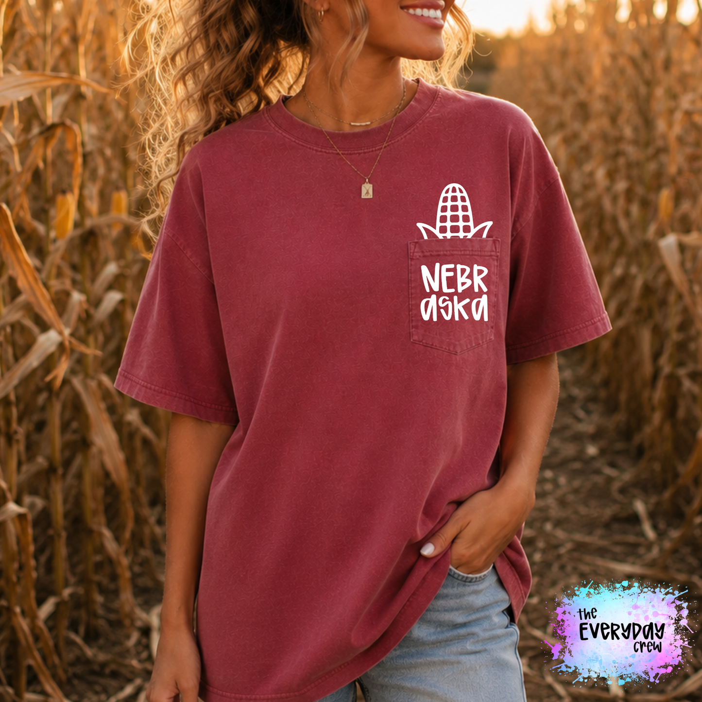 Nebr aska Corn Pocket Tee