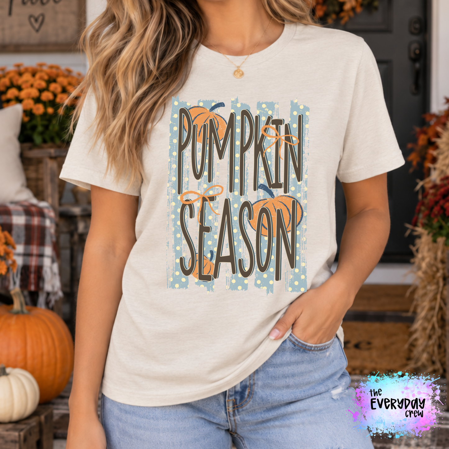 Pumpkin Season Stripe
