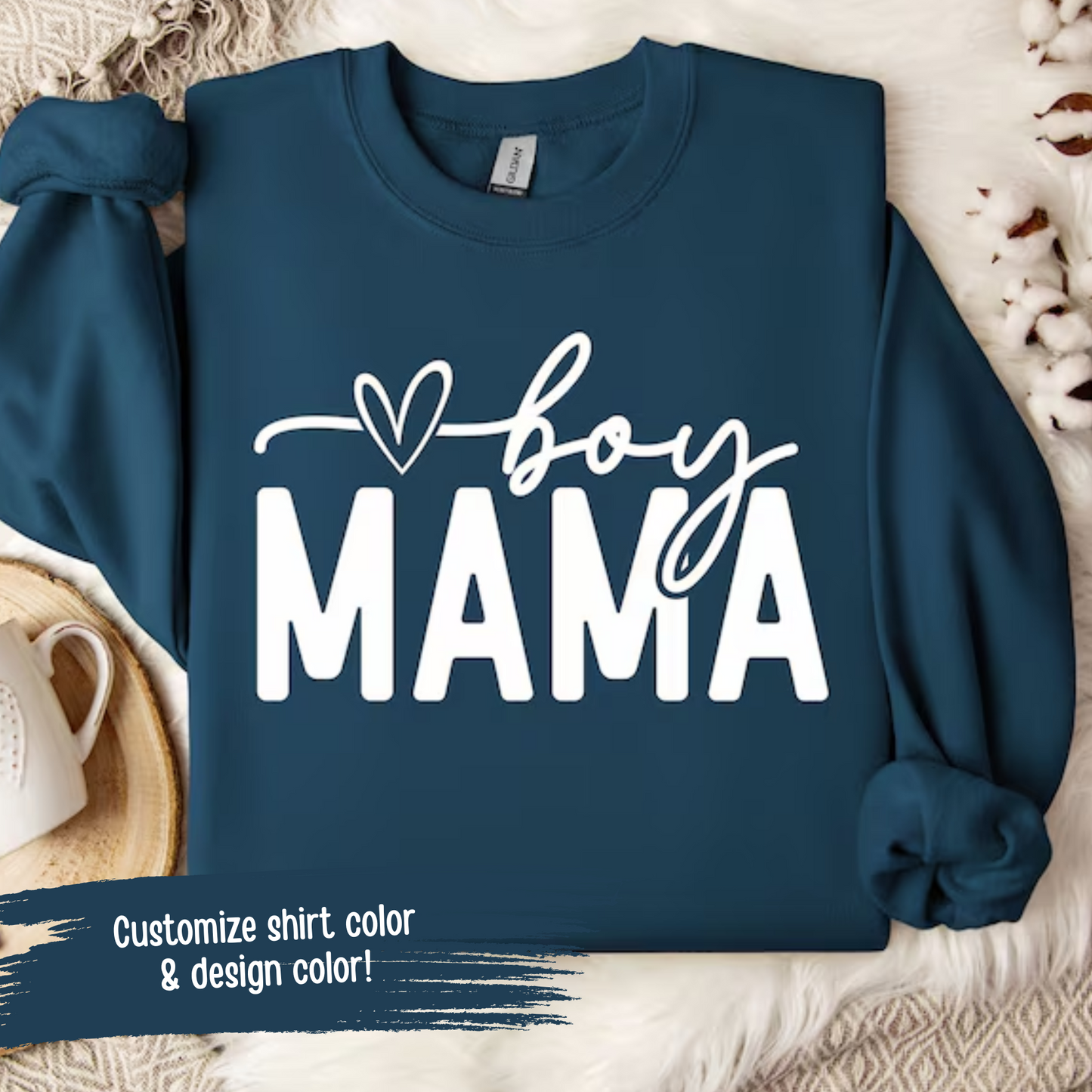 Boy Mama (cursive)