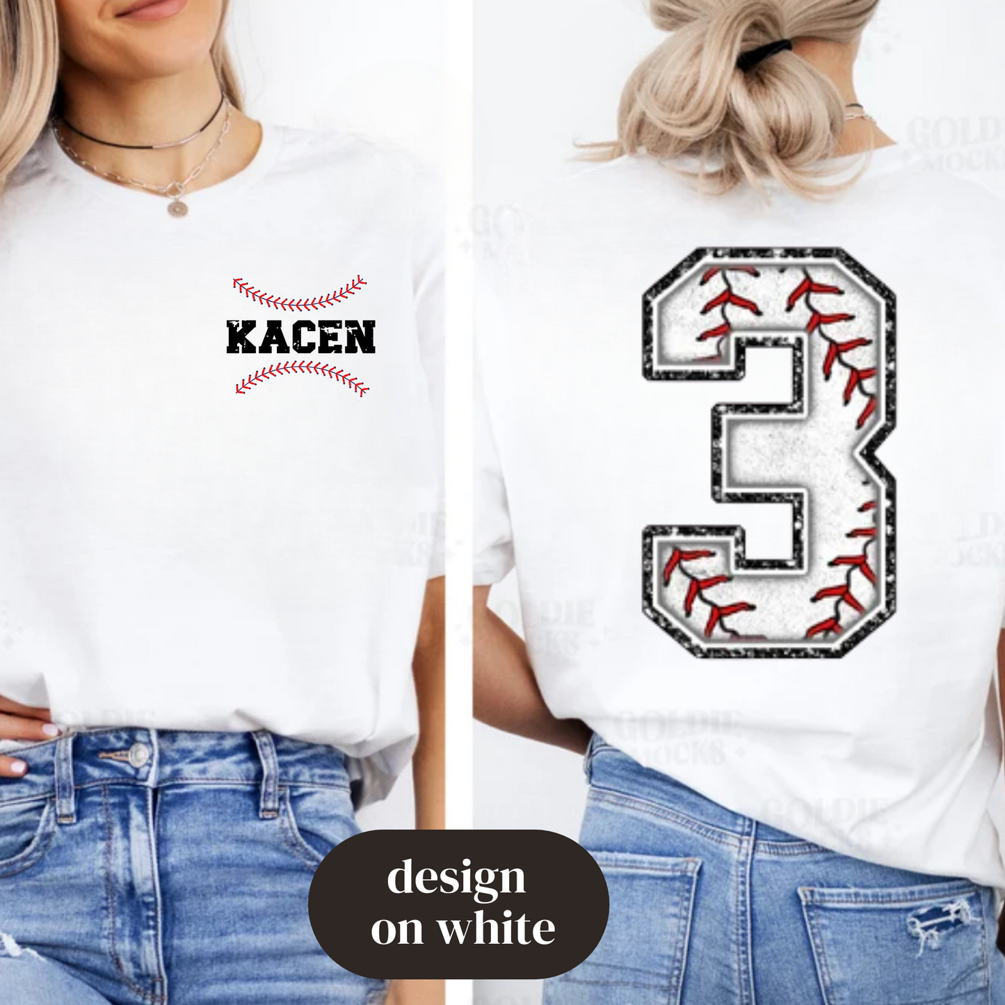 Baseball Player Number (Back)