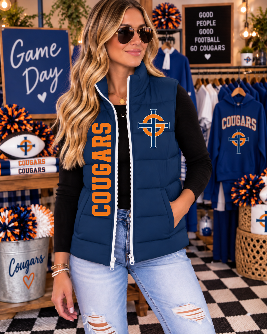 VEST PREORDER: Gross Catholic Cougars