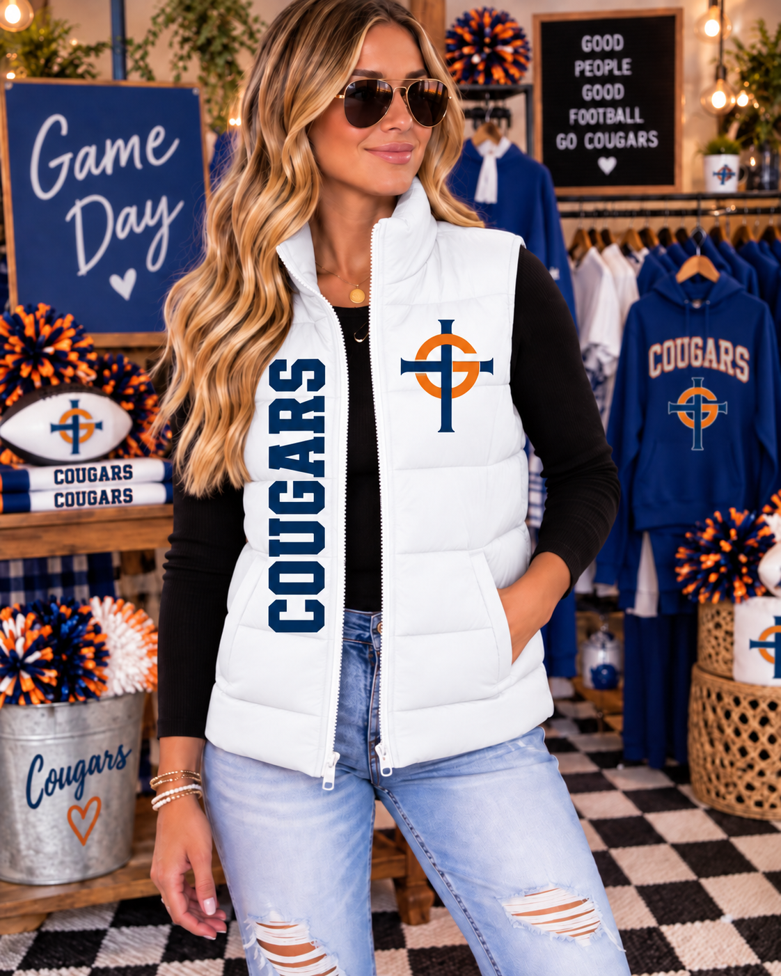 VEST PREORDER: Gross Catholic Cougars