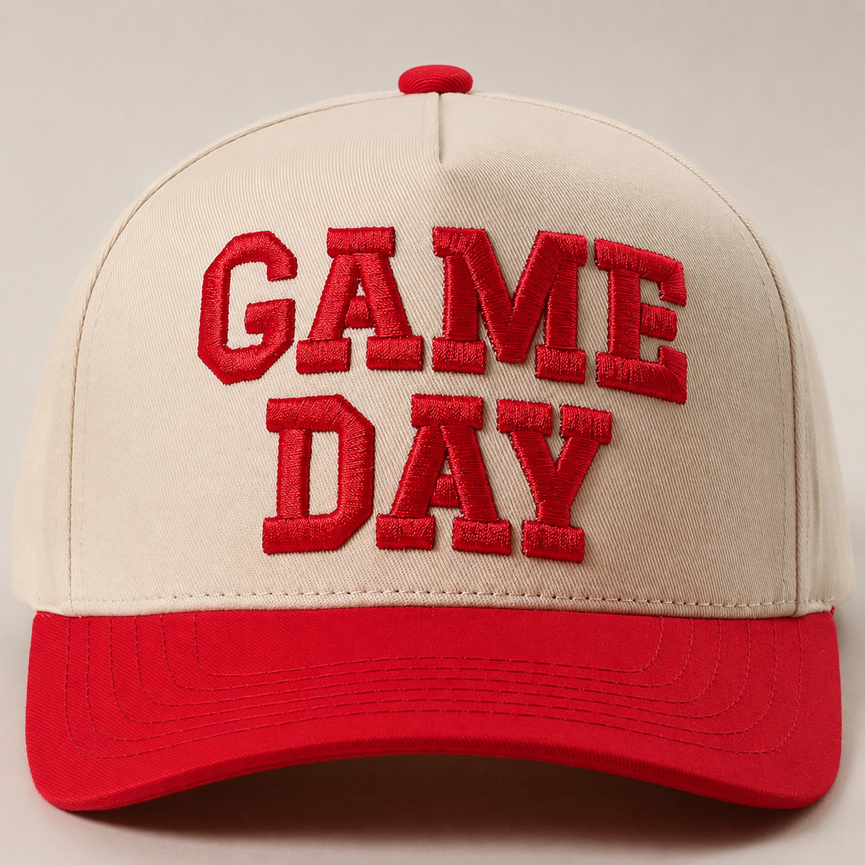 Red Game Day Hat (Embroidered)