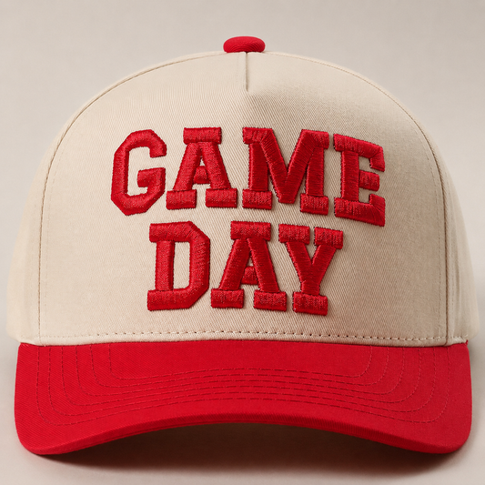 Red Game Day Hat (Embroidered)