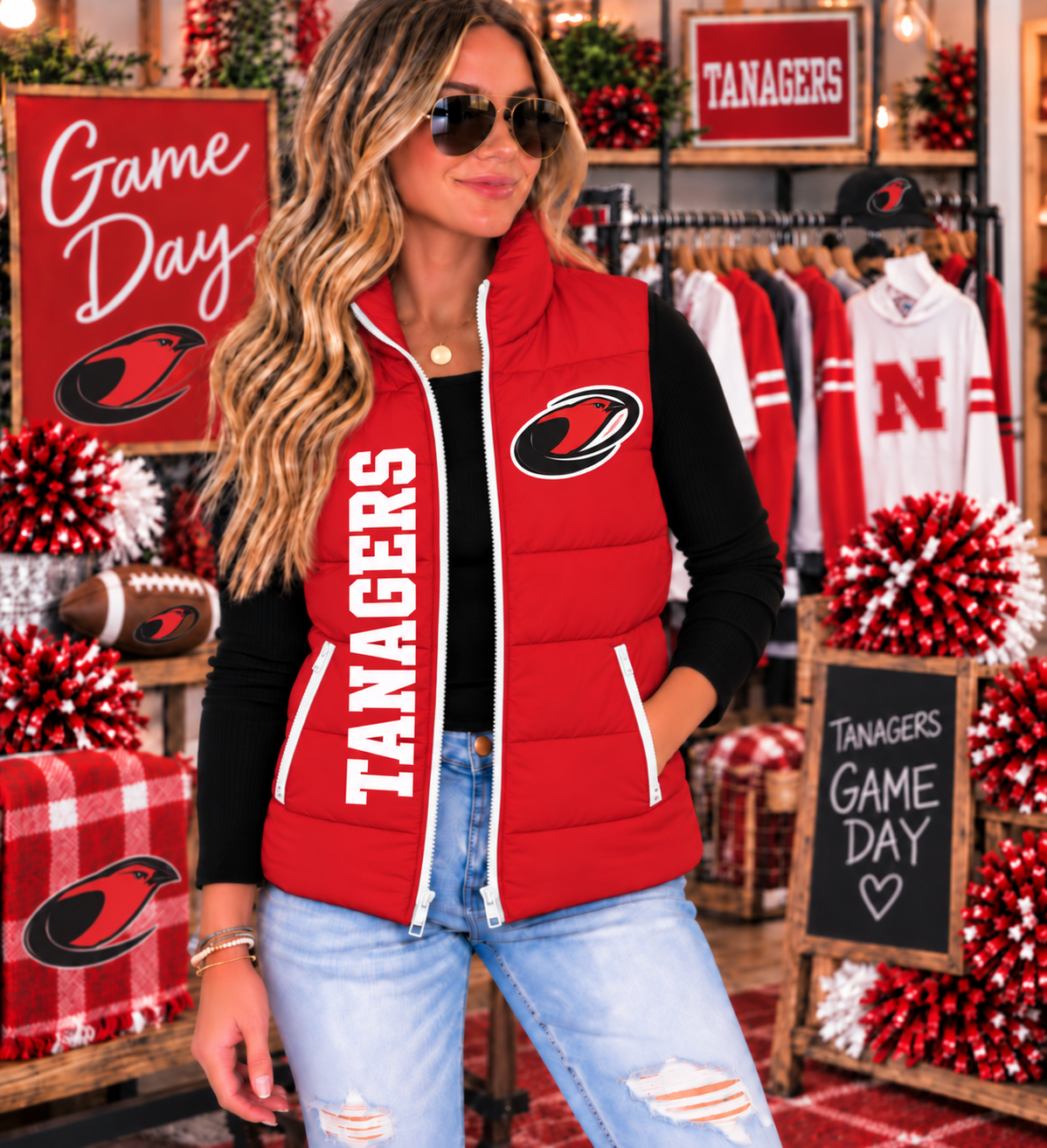 VEST PREORDER: Vermillion Tanagers