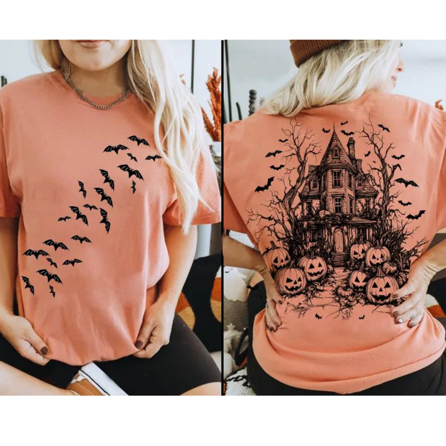 Halloween Scene (Front & Back)