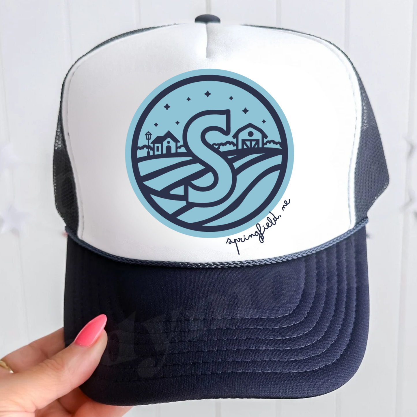 SCF: Navy Hat w/Blue Circle