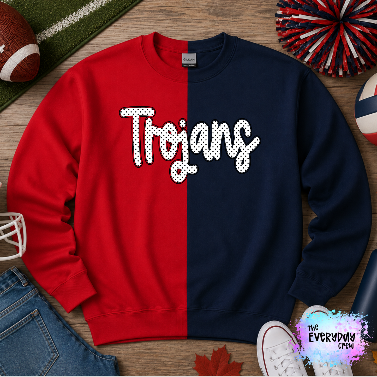 Split Crew: Trojans Polk-a-dots