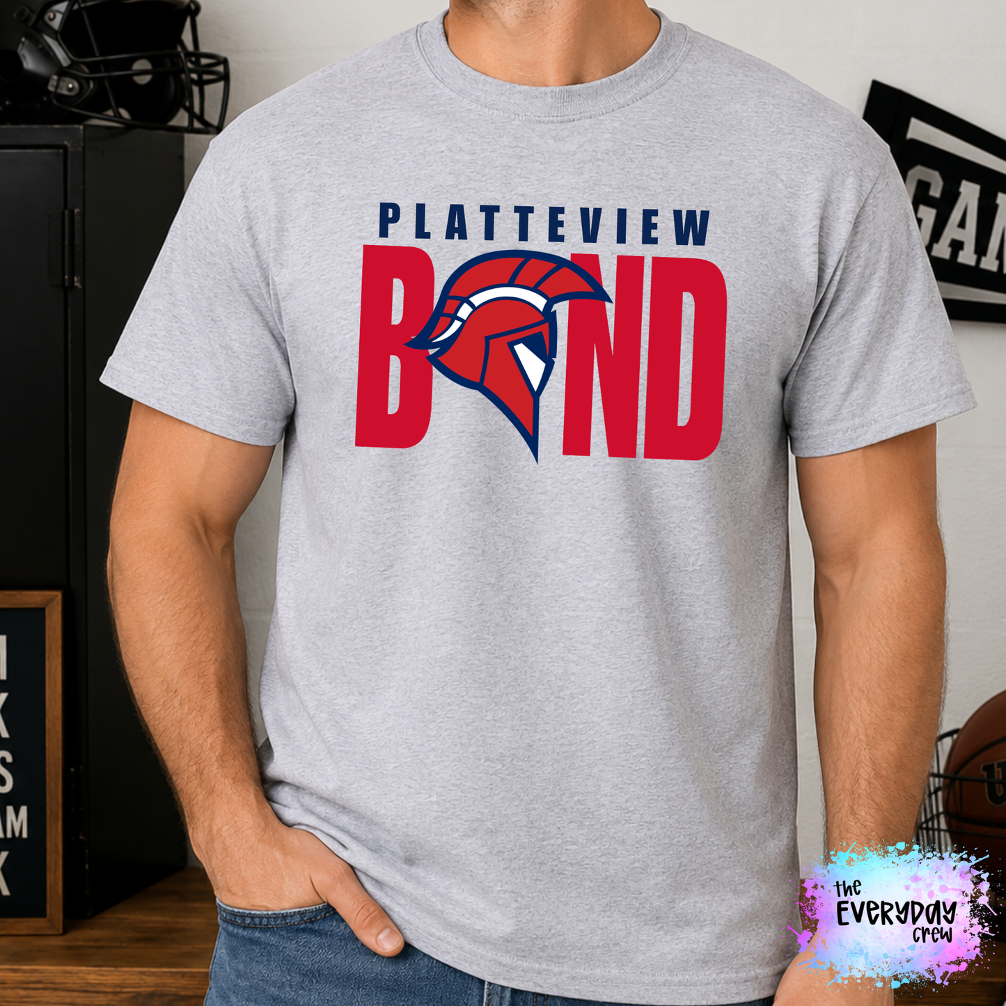 Platteview Band Trojan Head
