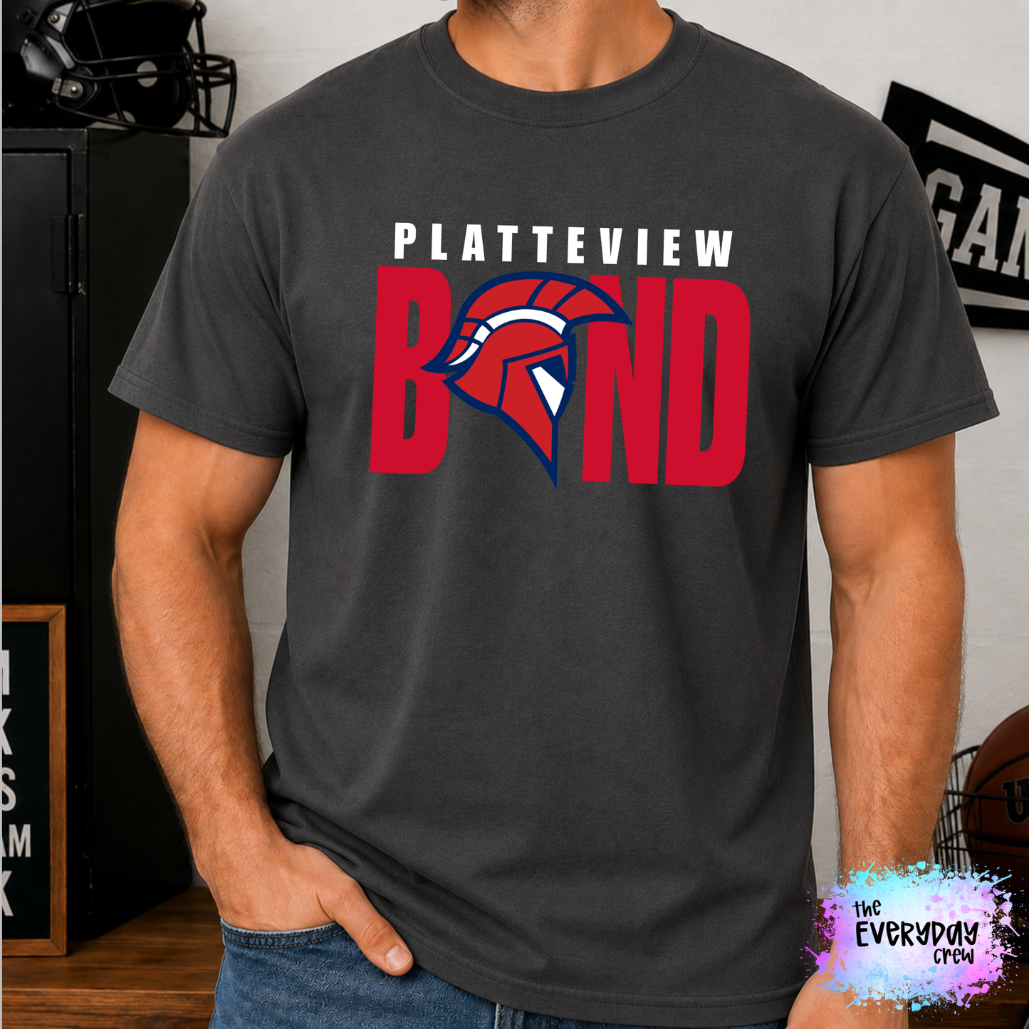Platteview Band Trojan Head