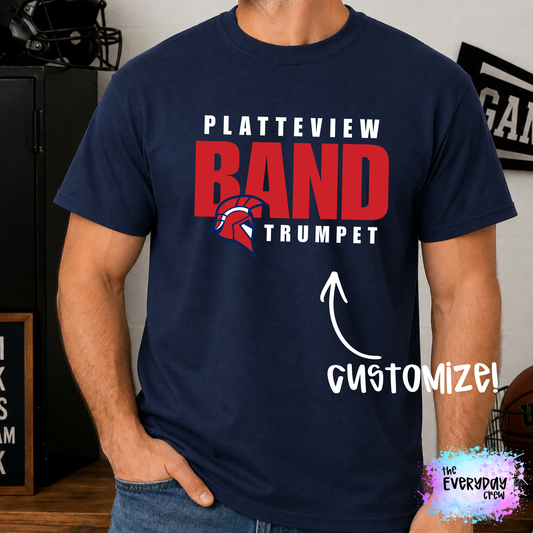 Platteview Band Trojan Head