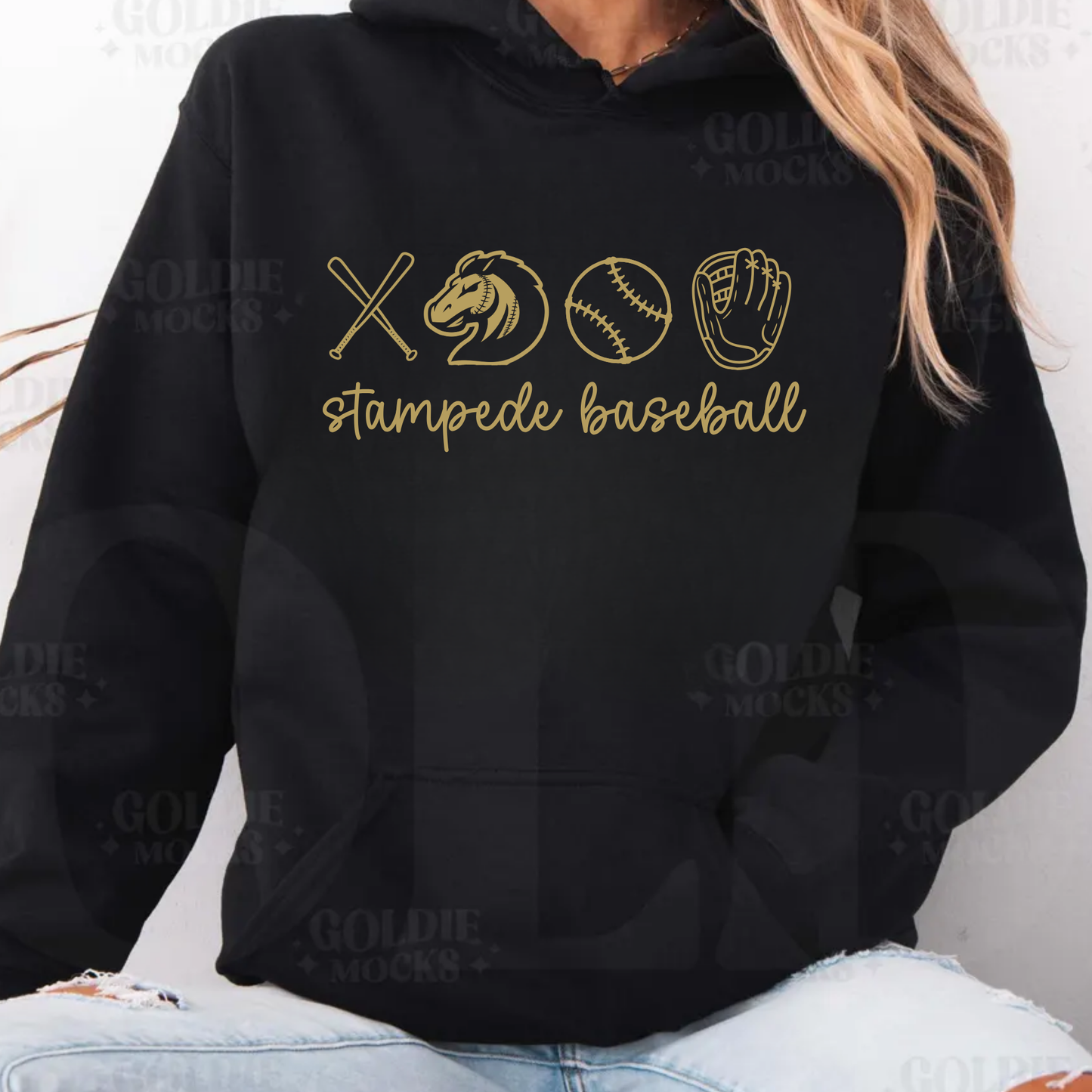 Stampede Baseball Outline