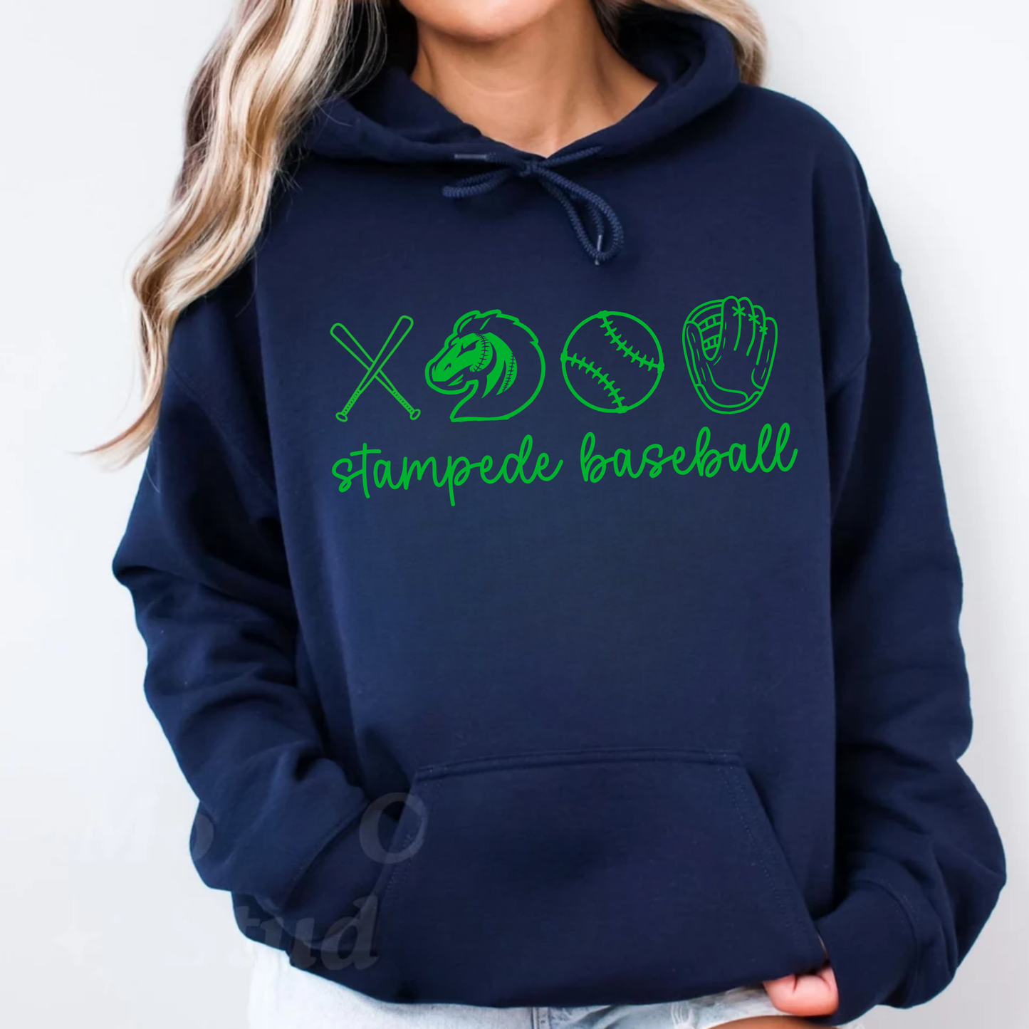 Stampede Baseball Outline