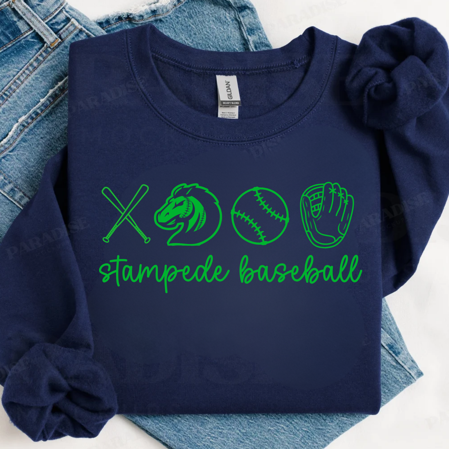 Stampede Baseball Outline