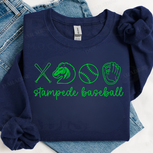 Stampede Baseball Outline