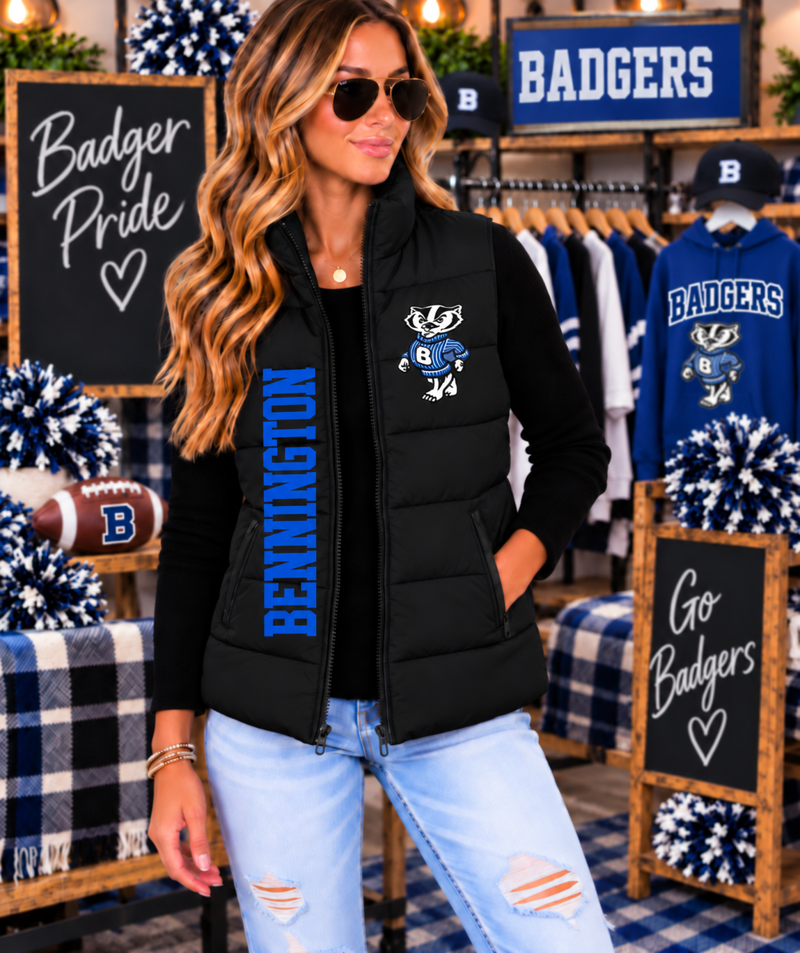VEST PREORDER: Bennington Badgers